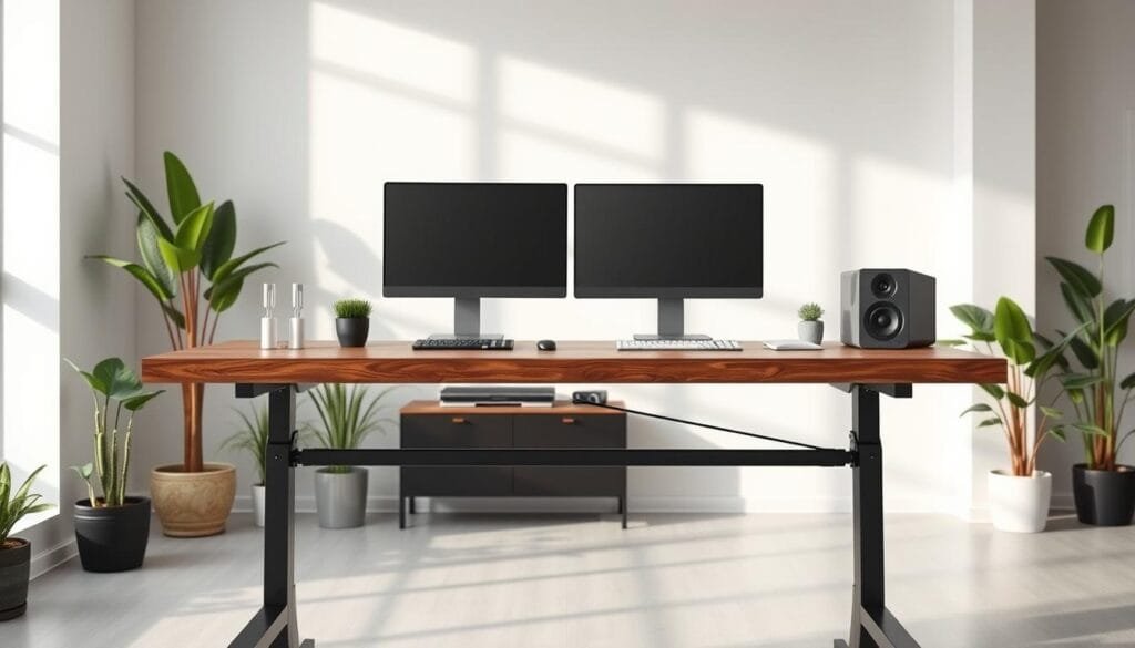 standing desk workstation