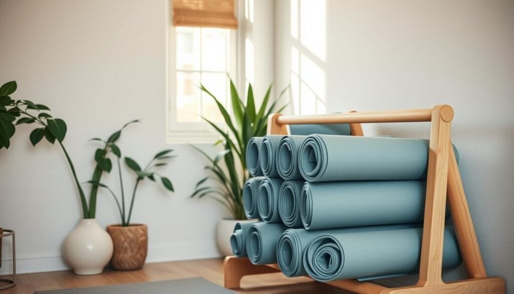 yoga mat storage
